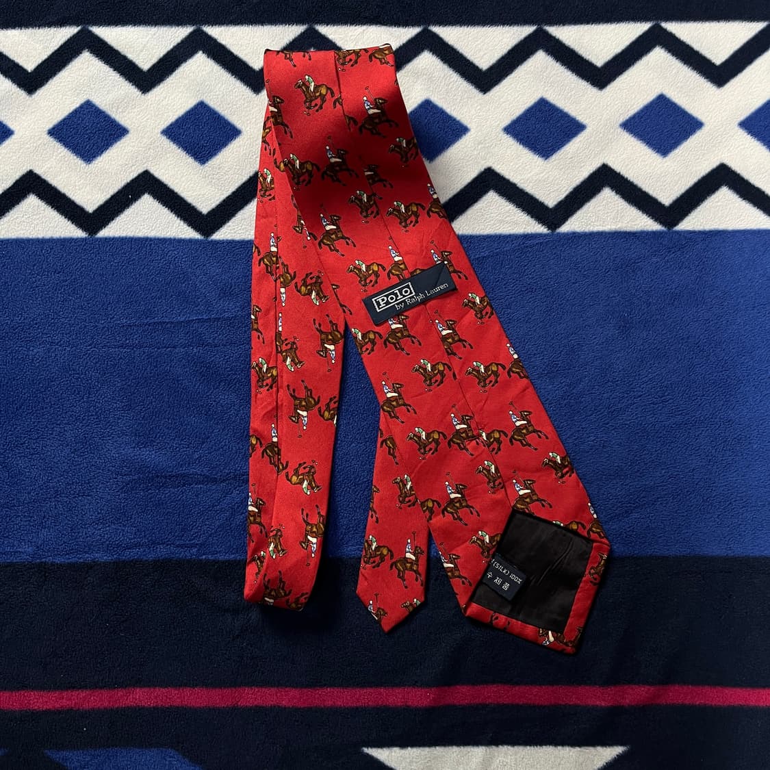 90s 폴로 랄프로렌 실크100 빈티지 넥타이 상품이미지6
