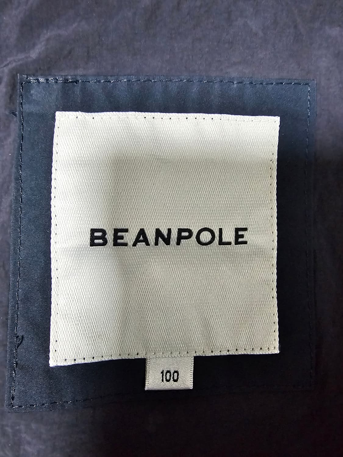 빈폴 네이비 솔리드 집업 블루종자켓 100(L) 상품이미지5