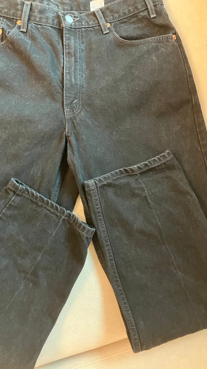 90s Levi’s 550 black jeans 상품이미지5