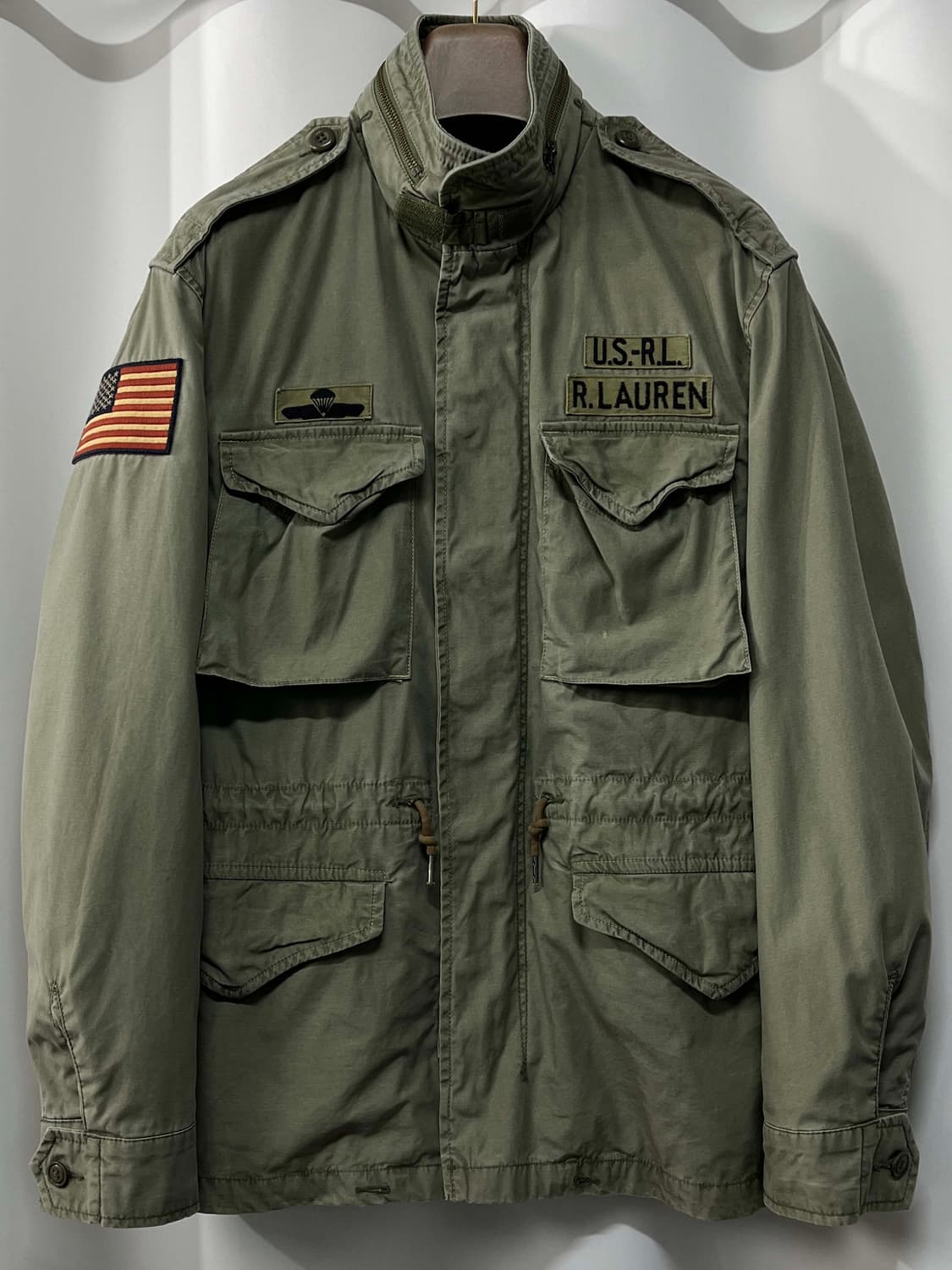 폴로 랄프로렌 공수부대 m-65 유틸리티 워시드 필드자켓 상품이미지1