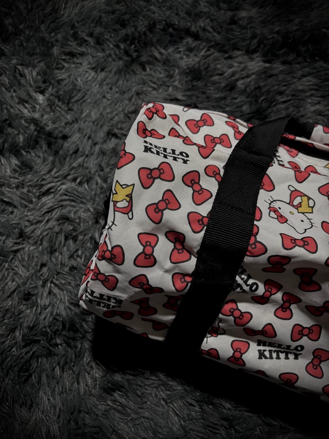 HELLO KITTY 리본 올오버 보스턴 백 상품이미지4