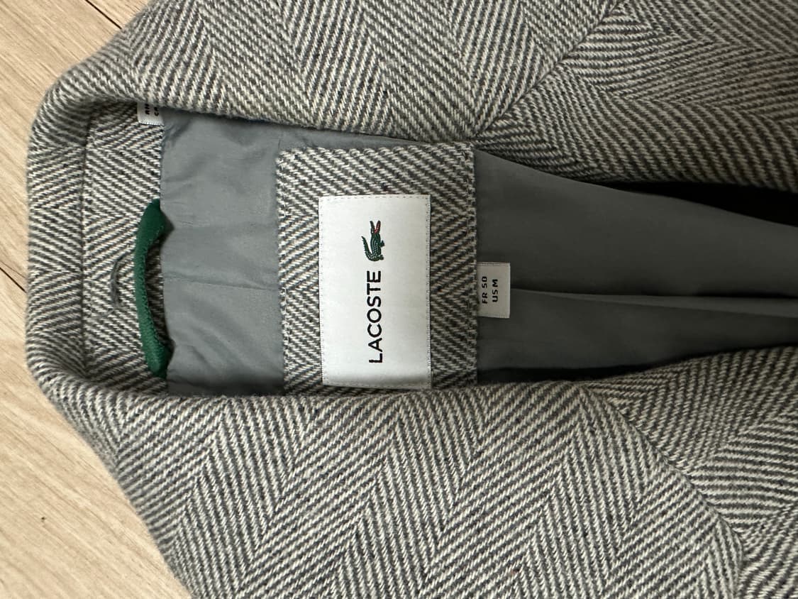 라코스테 헤링본 더블 코트 상품이미지7