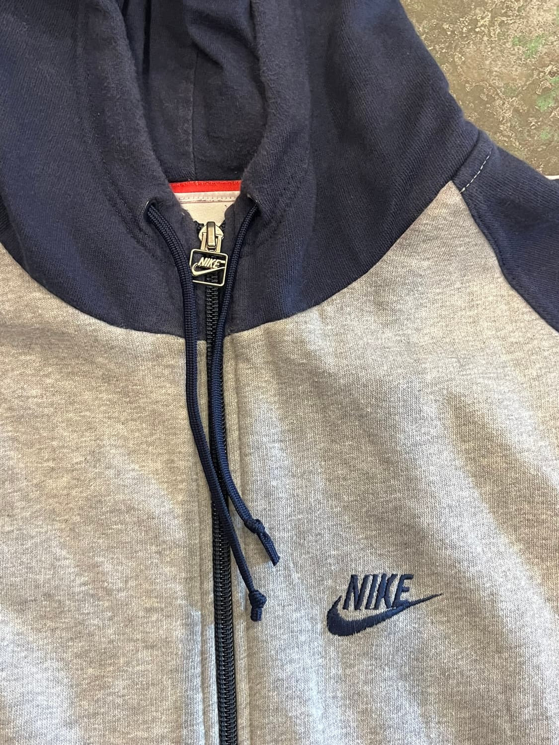 [XL] 올드 나이키 유럽 EU 후드집업 배색 자켓 상품이미지3