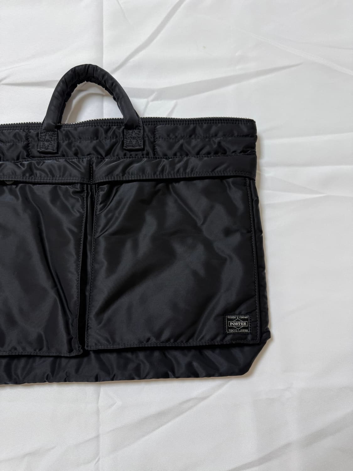 (초미품) PORTER 포터 탱커 숏 헬멧백 L 블랙 서류가방 상품이미지3