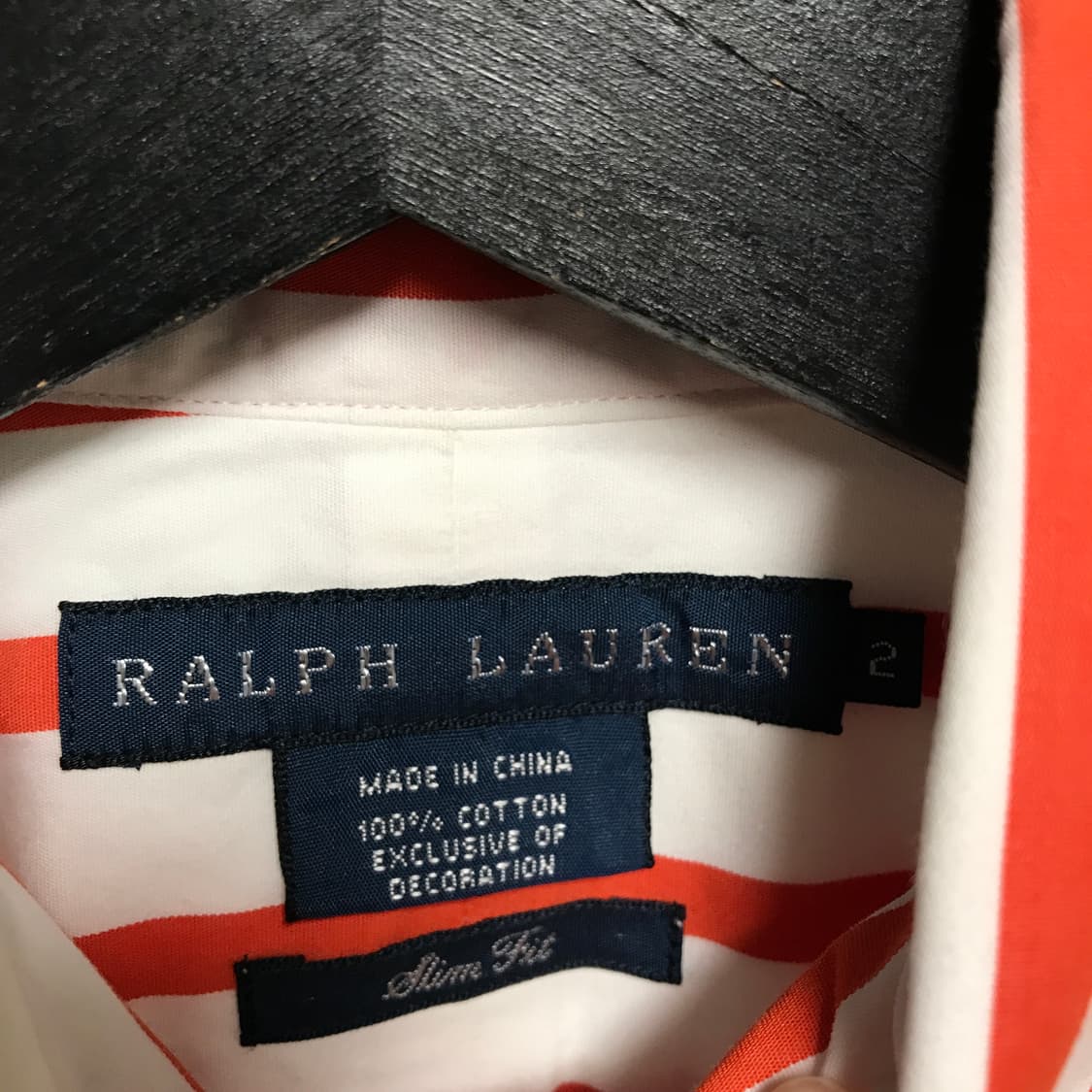 폴로 랄프로렌 스트라이프 셔츠 오렌지 2(W) 상품이미지5