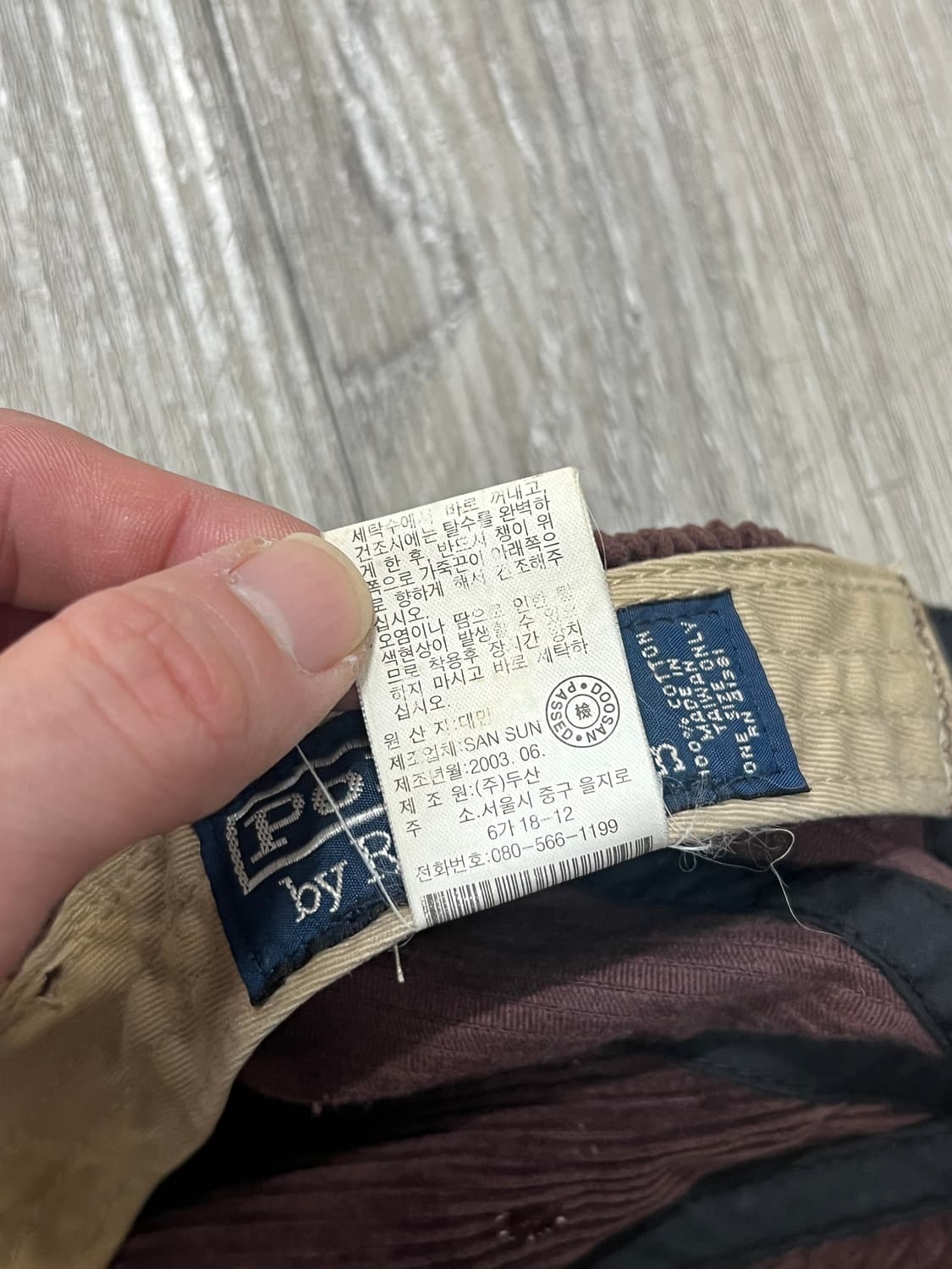 00's Polo Ralph Lauren 브라운 코듀로이 볼캡 상품이미지5