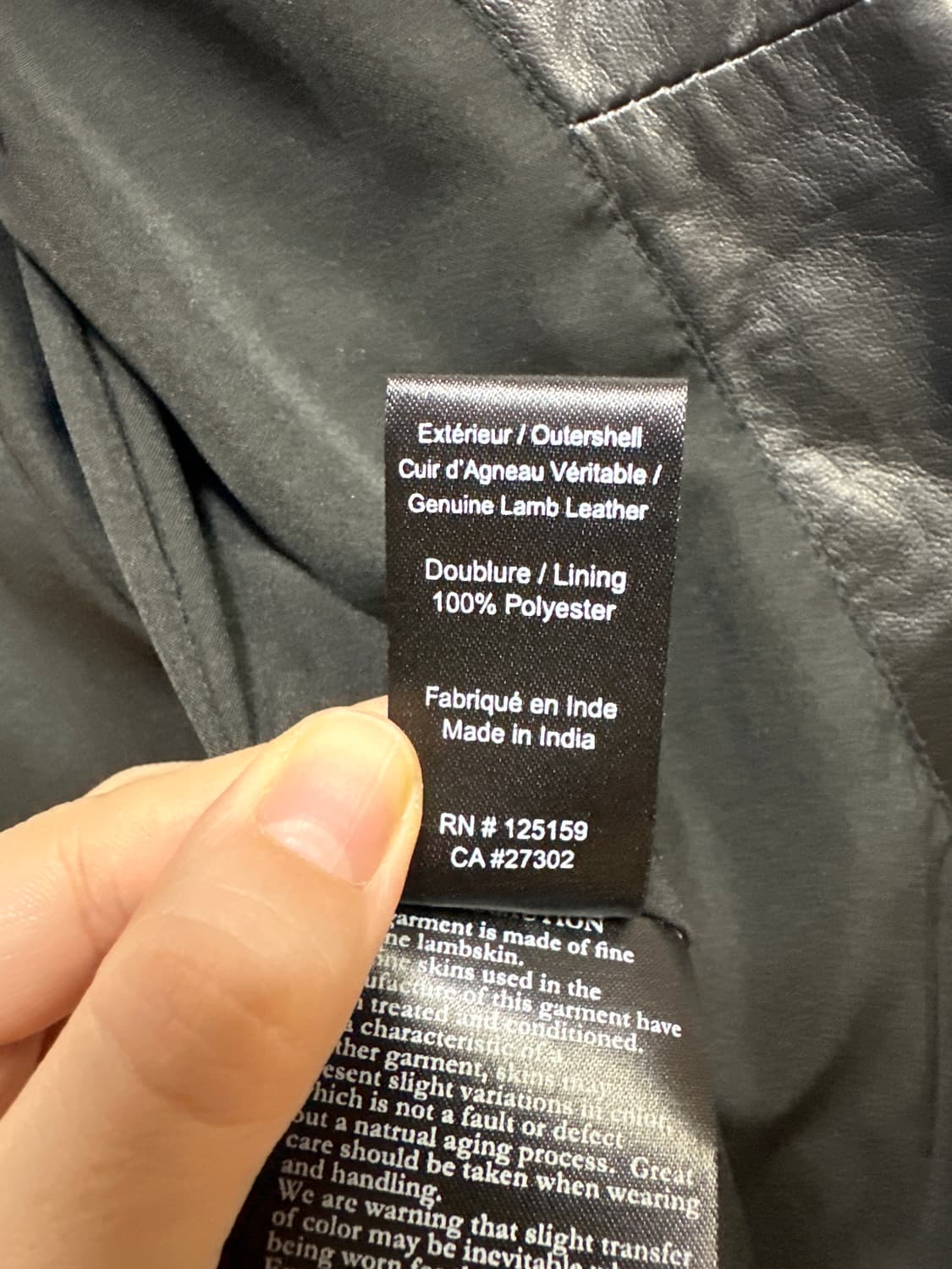 Mackage 퀼팅 봄버 램스킨 자켓 XS 상품이미지9