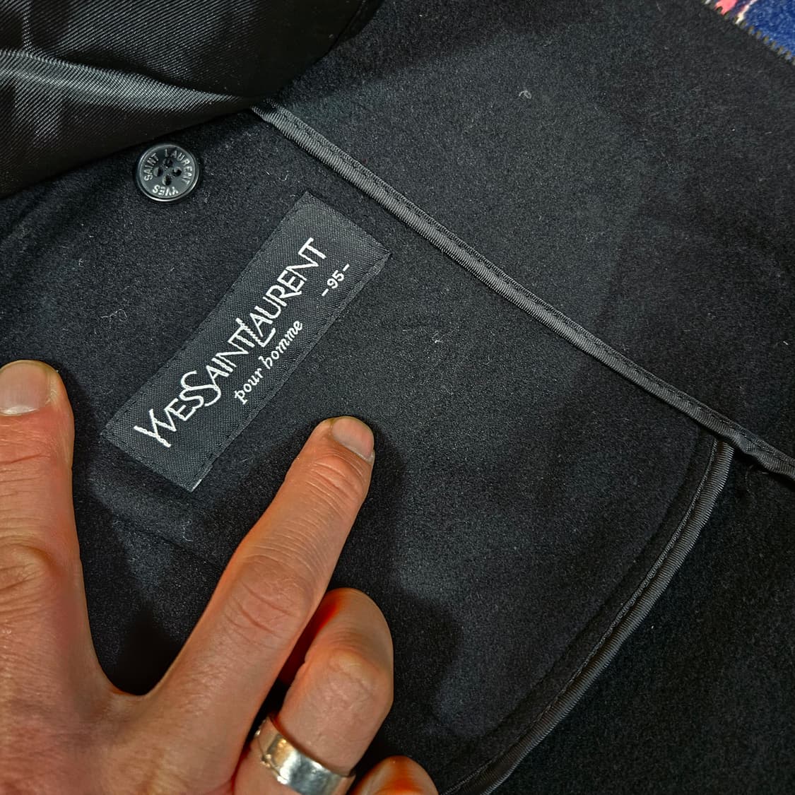 입생로랑(YSL) 라이센스 클래식 울 집업 블루종 숏 자켓  상품이미지7