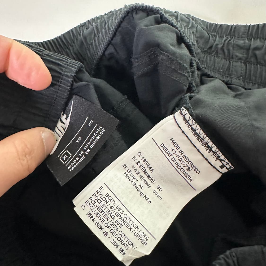 XL 나이키 레귤러핏 코튼 자크코튼 밴딩팬츠 상품이미지5