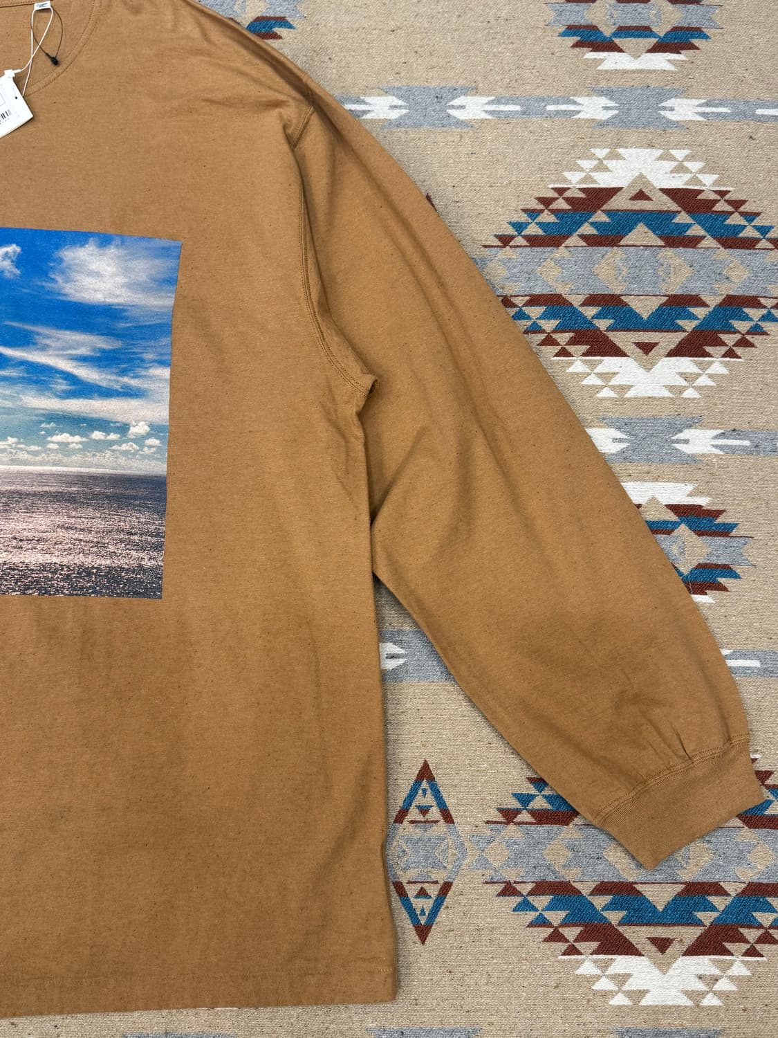 [XL][110] 나나미카 포토 프린트 롱슬리브 티셔츠 모카  상품이미지4