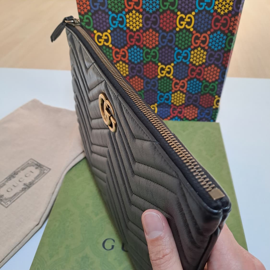 [100%/정품] 구찌 마몽 마틀라쎄 클러치, 구찌클러치,구찌파우치 상품이미지6