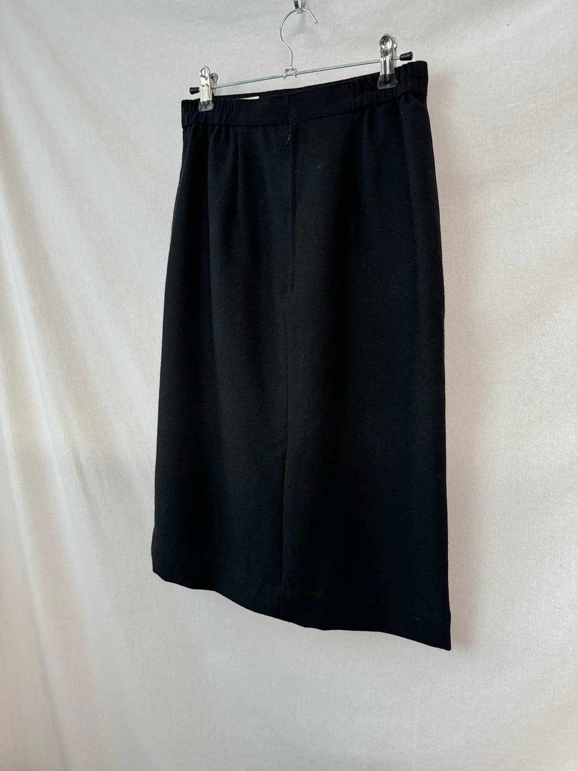 프론트 버튼 울 스커트 상품이미지7