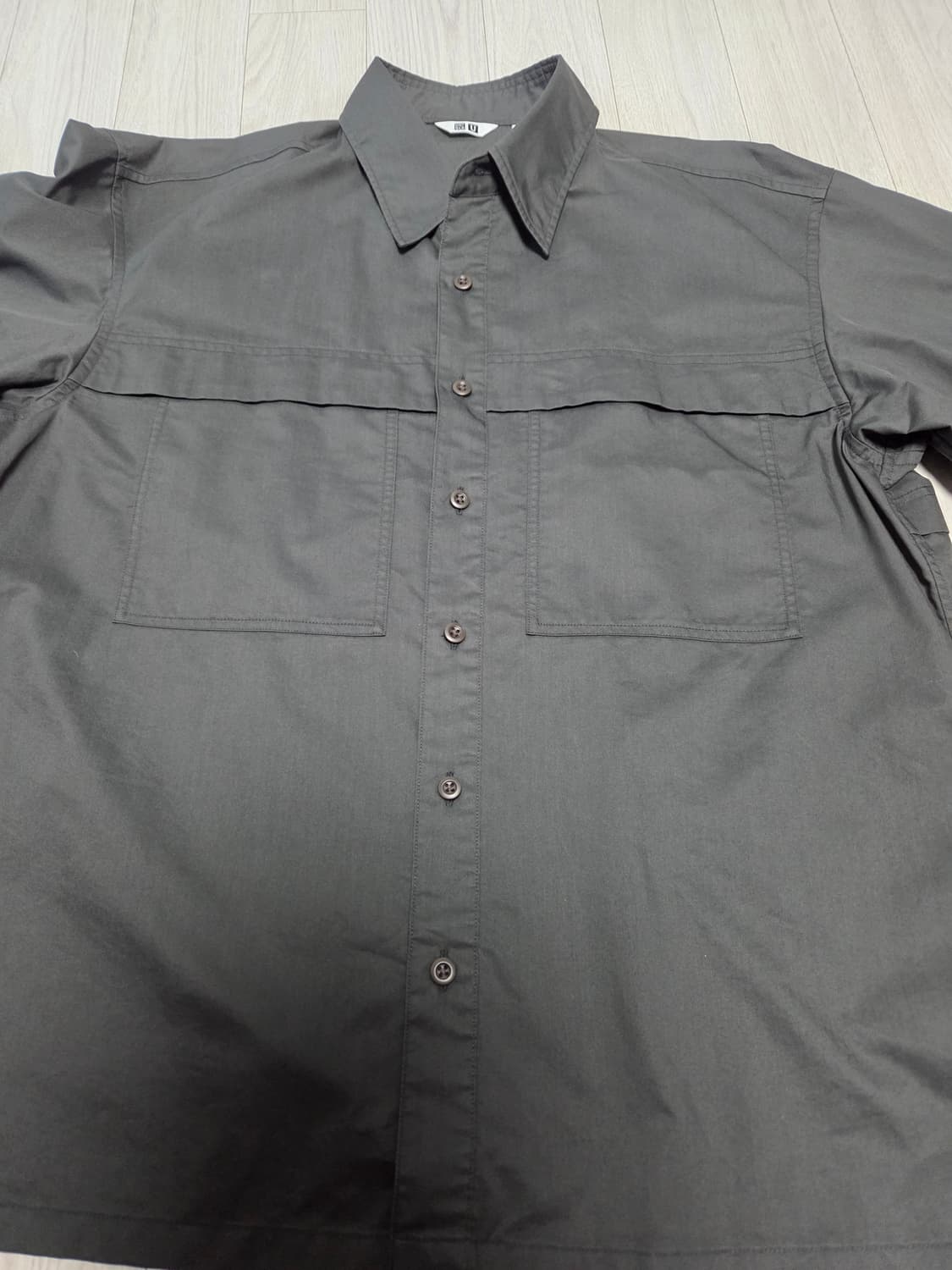 유니클로u 유틸리티 오버셔츠 다크그레이 L 상품이미지1