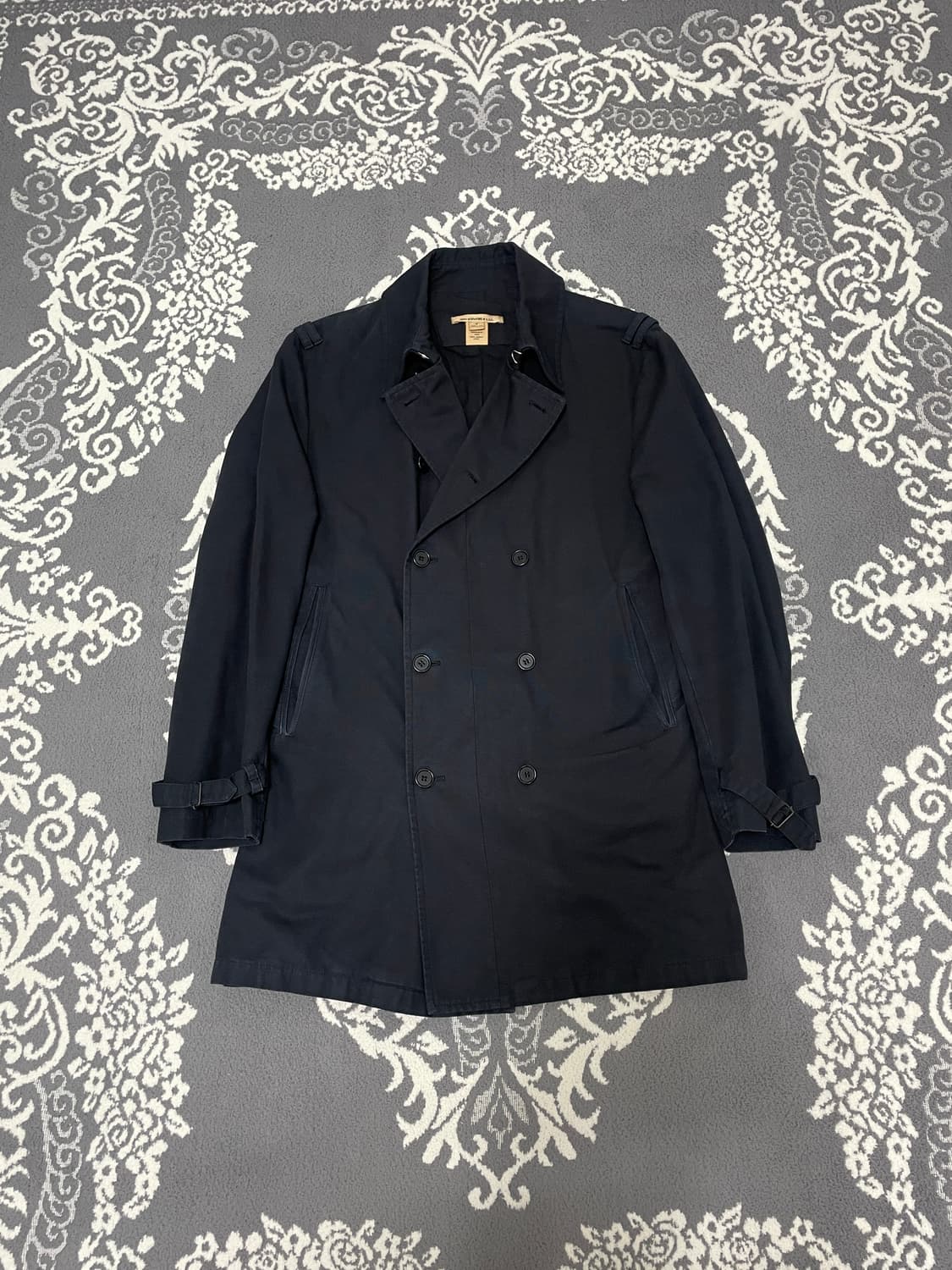 John Varvatos Double Breasted Cotton Coa 상품이미지2