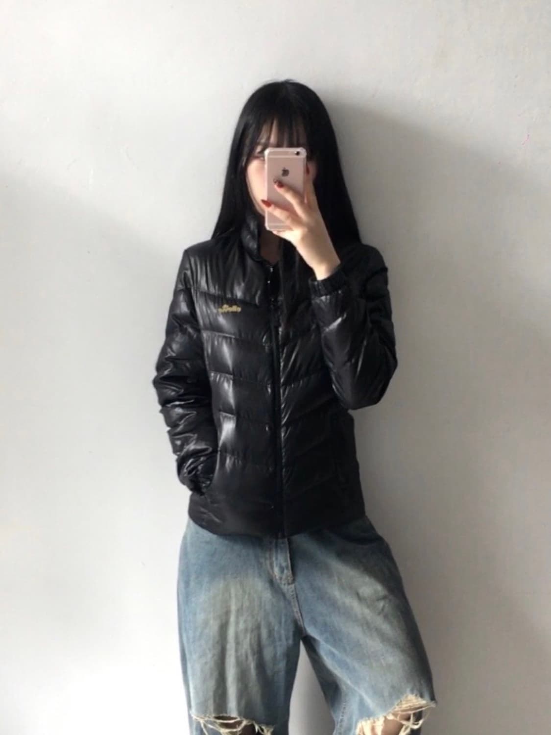 엘레쎄 자수 경량패딩 상품이미지1