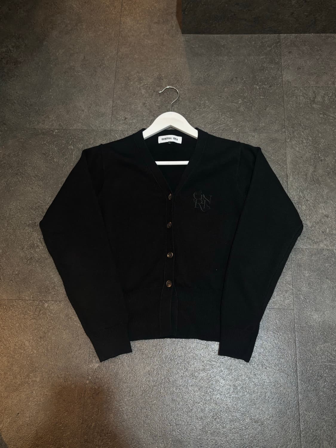 제너럴아이디어 가디건 블랙 S 상품이미지2
