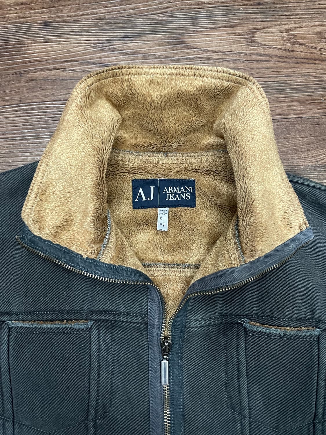 아르마니 진스 이태리제 투웨이 자켓 그레이 상품이미지2