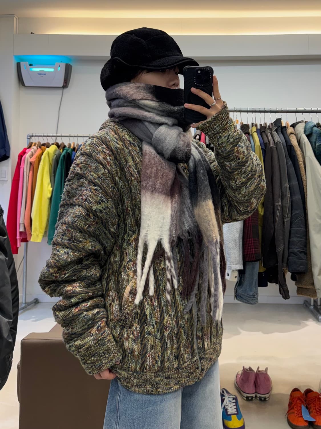 프릭스스토어 체크 머플러 상품이미지5