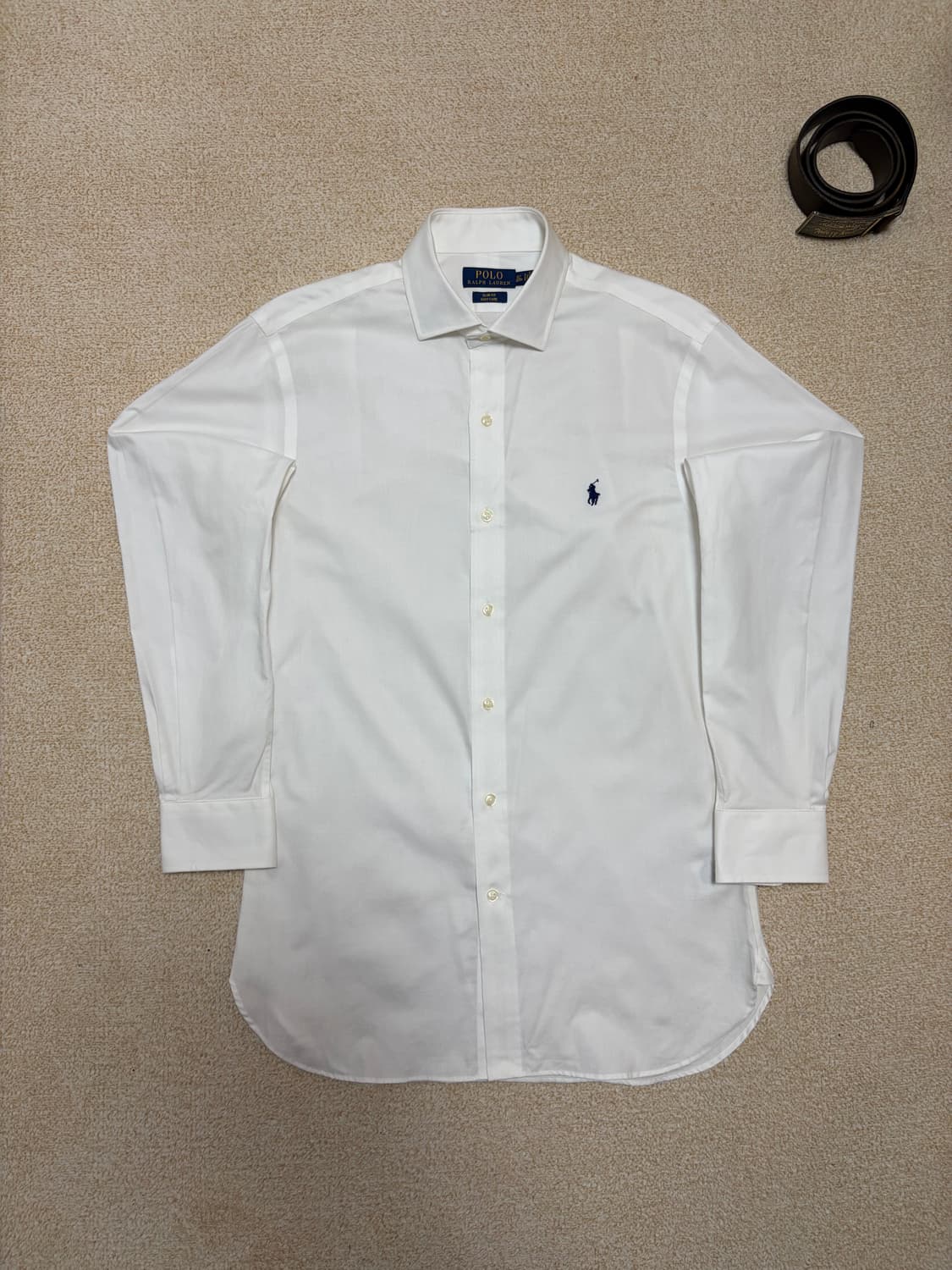 100) 폴로 랄프로렌 이지 케어 화이트 셔츠 상품이미지1