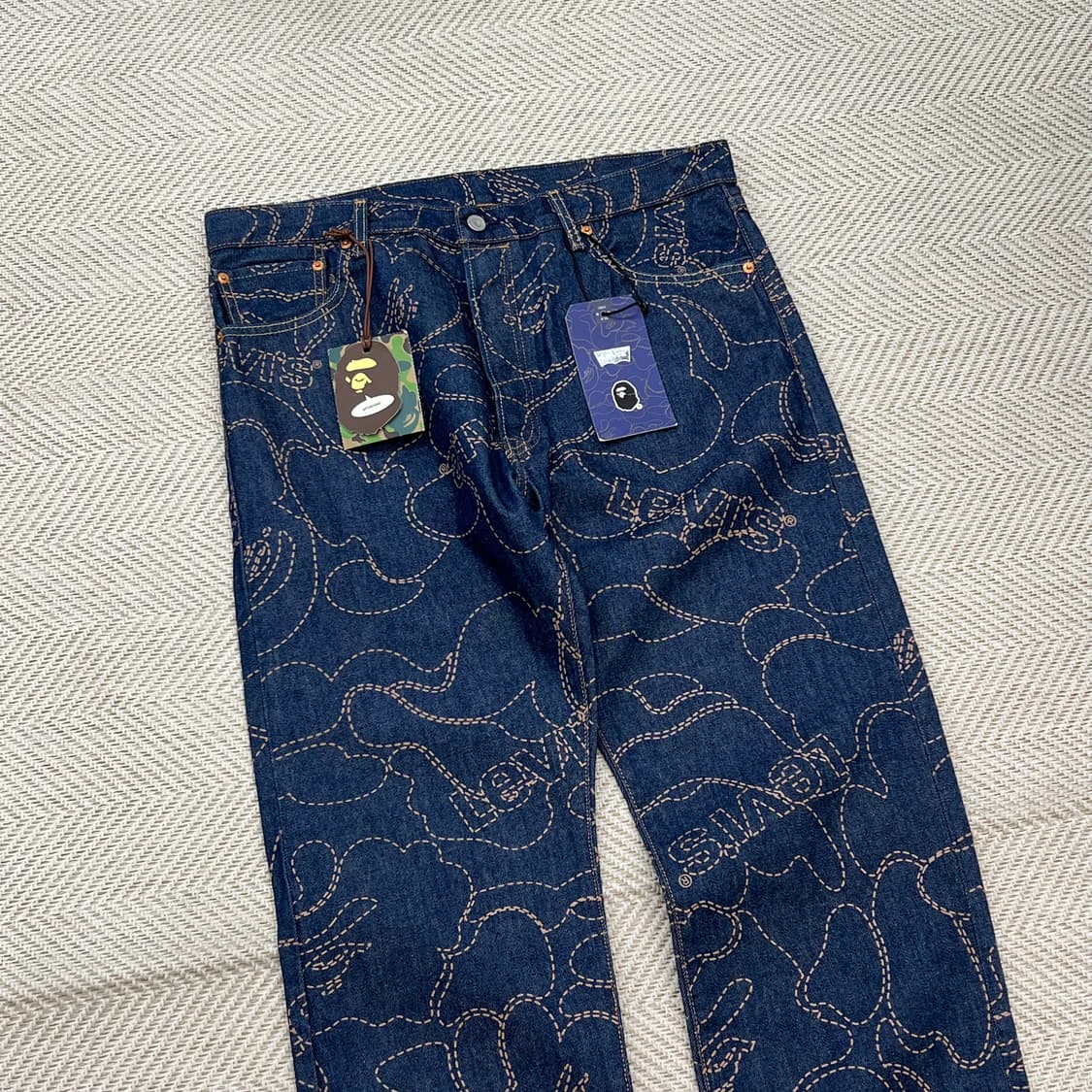 리바이스x베이프 콜라보 데님팬츠 r2534 상품이미지3