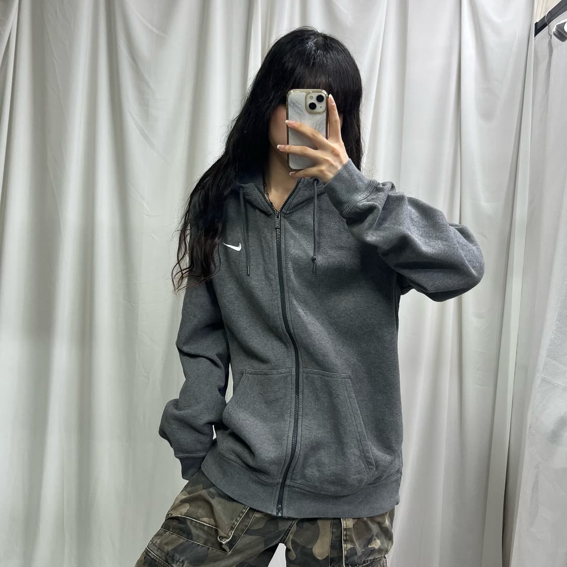 Nike gray hood zip-up  상품이미지1