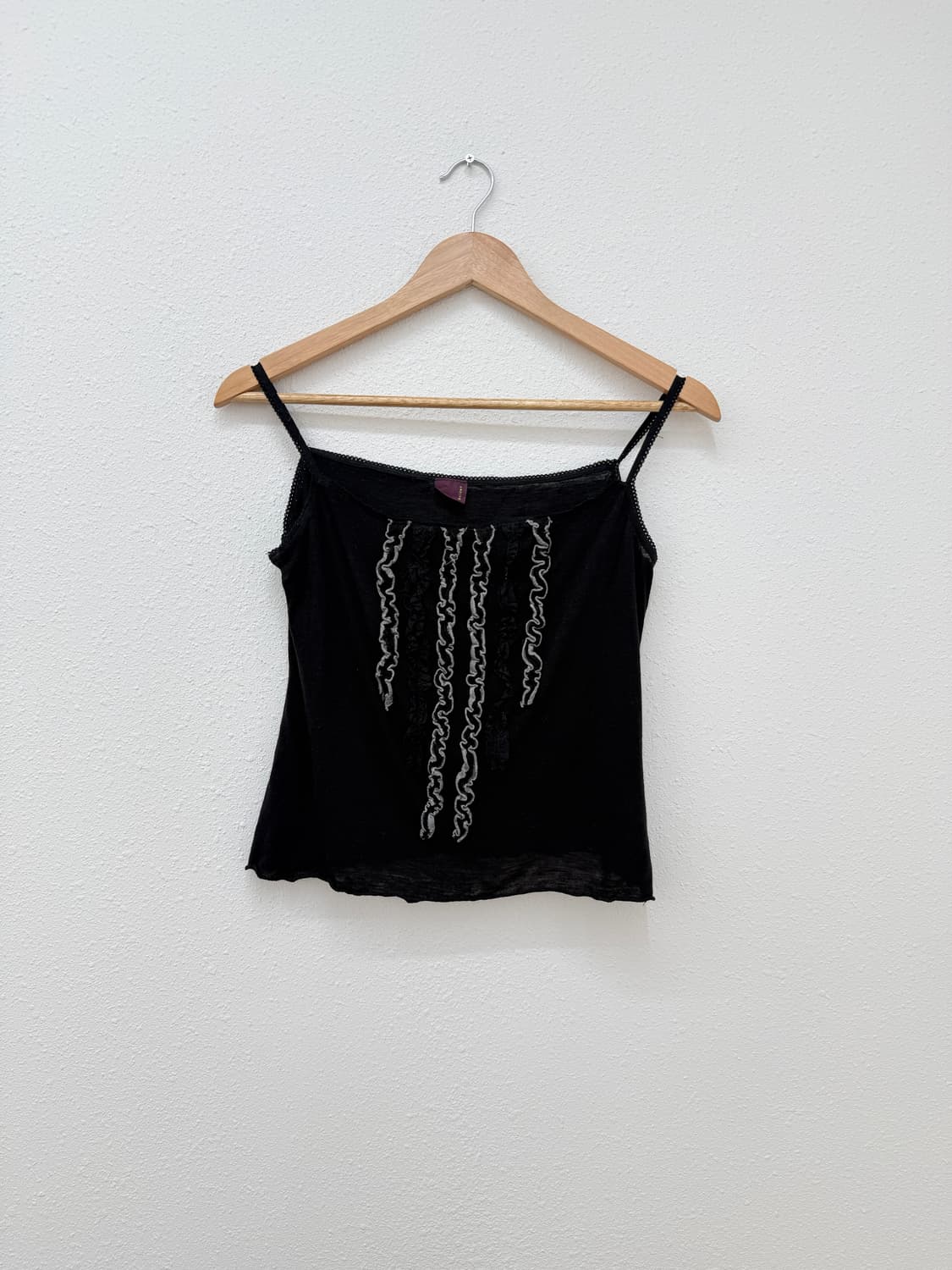 빈티지 블랙 프릴 슬리브리스 상품이미지1