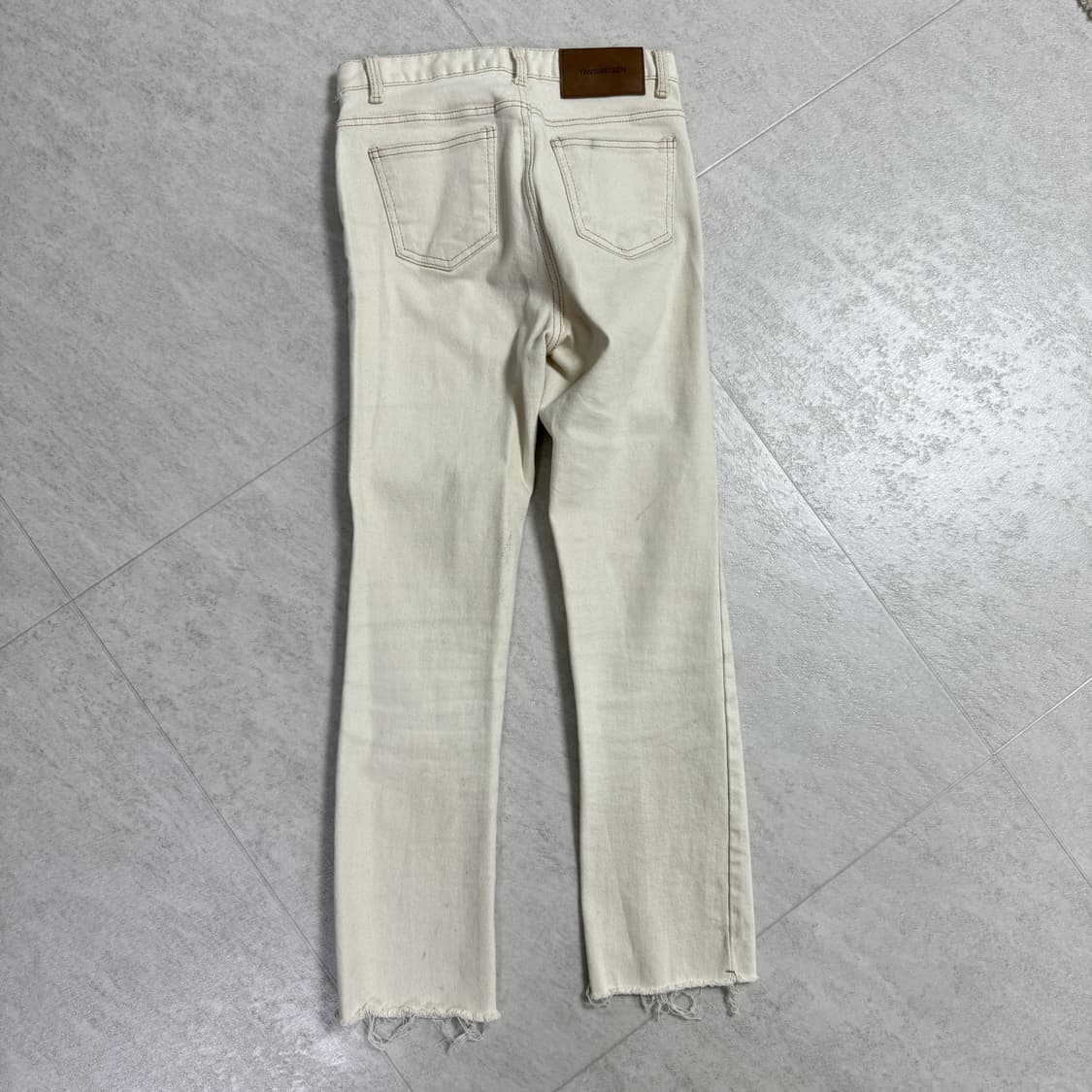 얀13 흰색 데님 S사이즈 상품이미지3