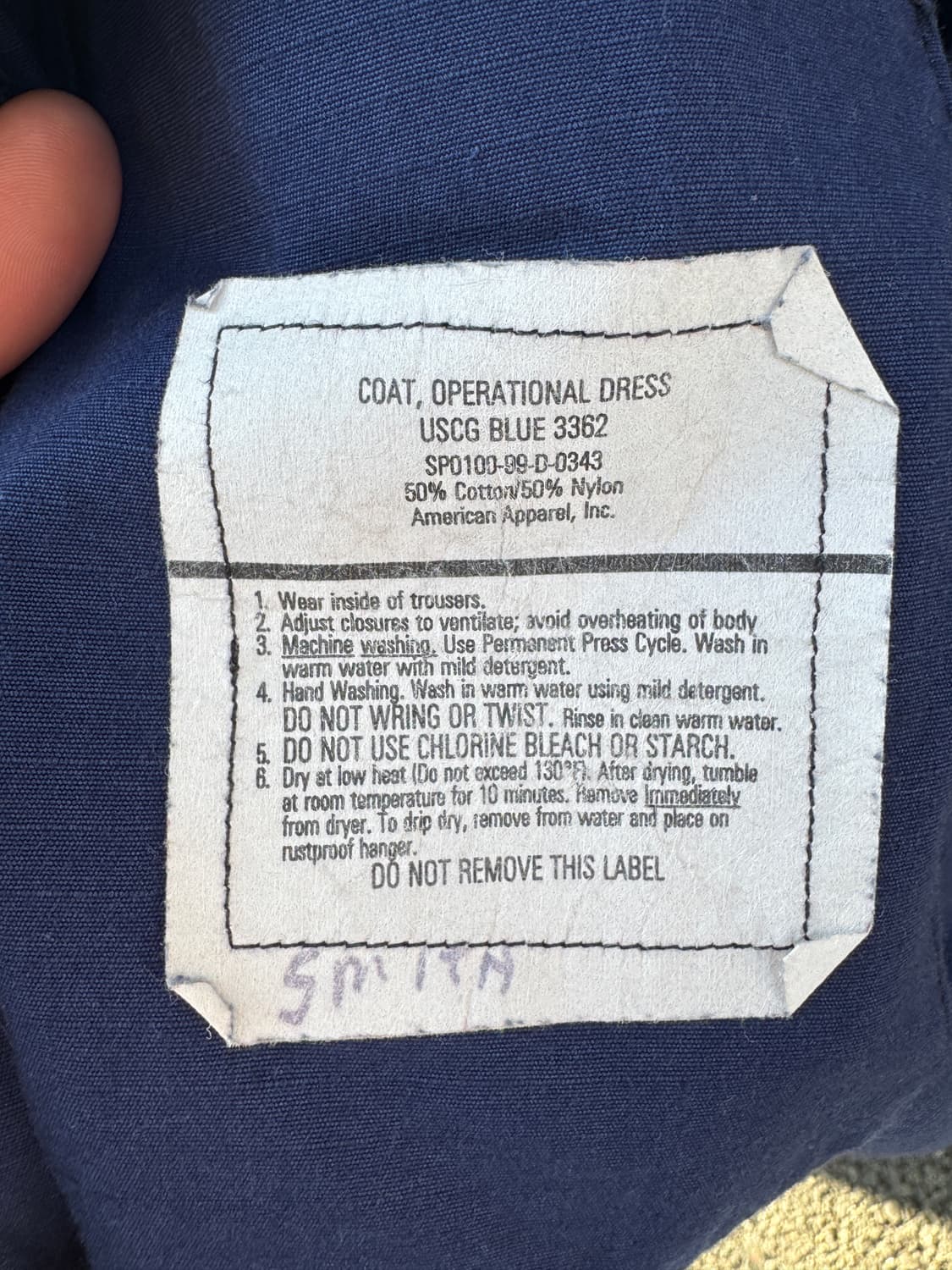 90s USCG (미국 해안 경비대) 립스탑 셔츠 (44) 상품이미지6