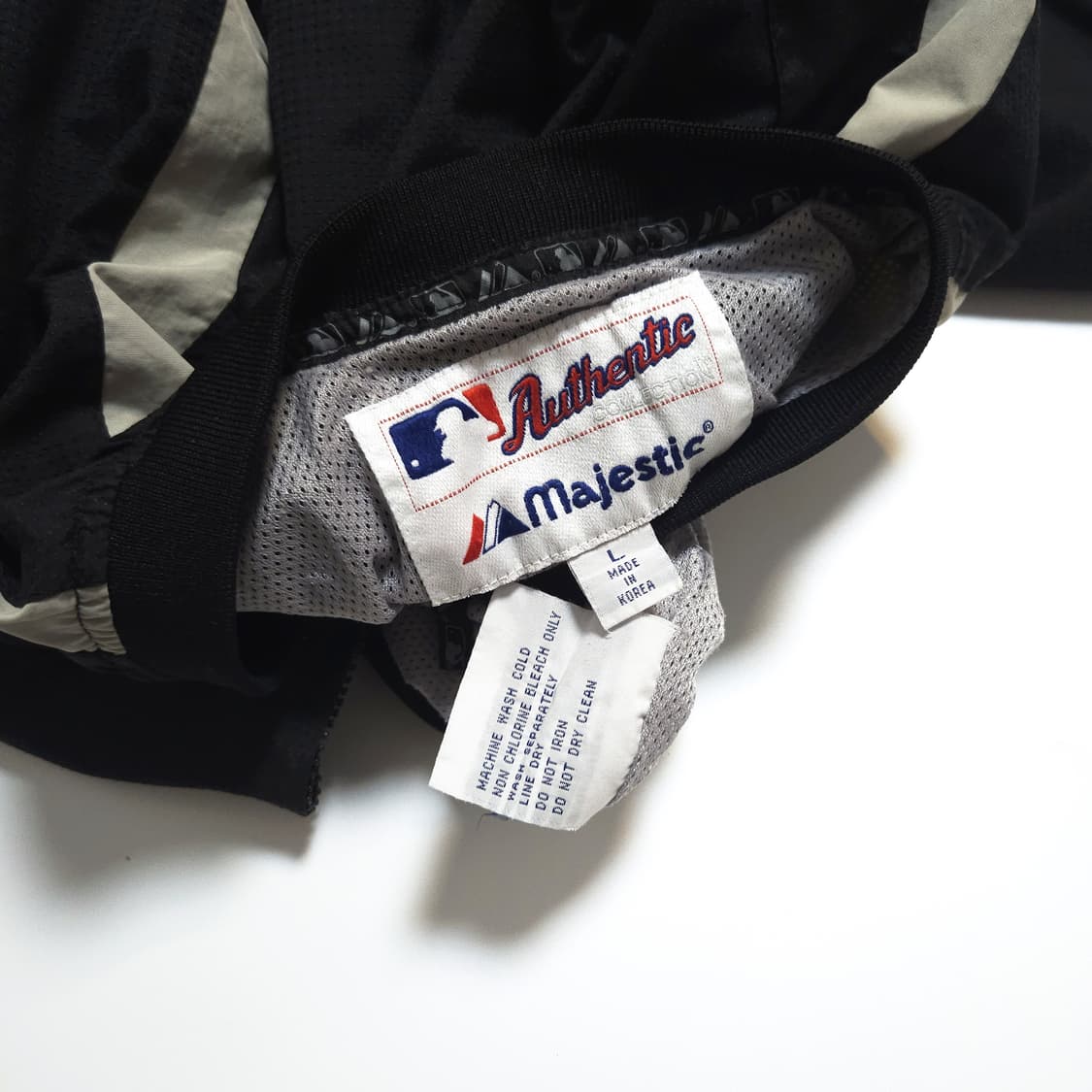 마제스틱 올드스쿨 화이트삭스 아노락 웜업 바람막이 상품이미지6