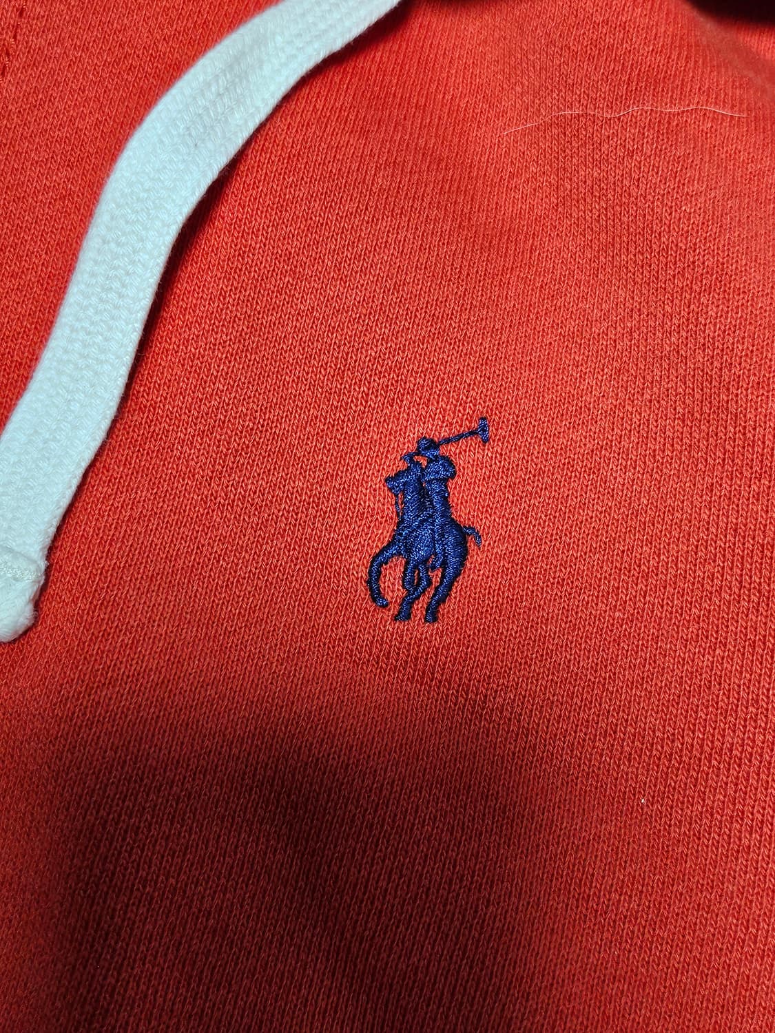 폴로랄프로렌 기모 후드 집업 오렌지 M 상품이미지2