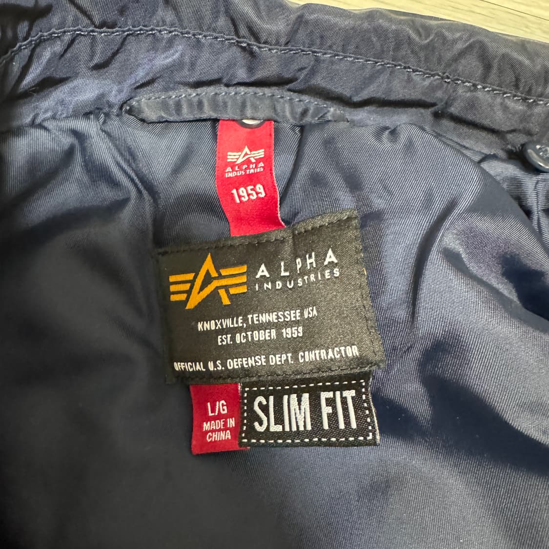 알파인더스트리 B15 네이비 봄버 L 상품이미지6