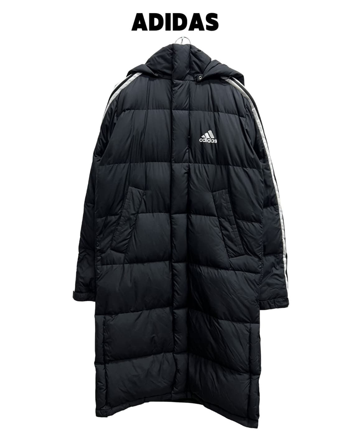 아디다스 덕다운 삼선 롱 패딩 자켓 상품이미지1