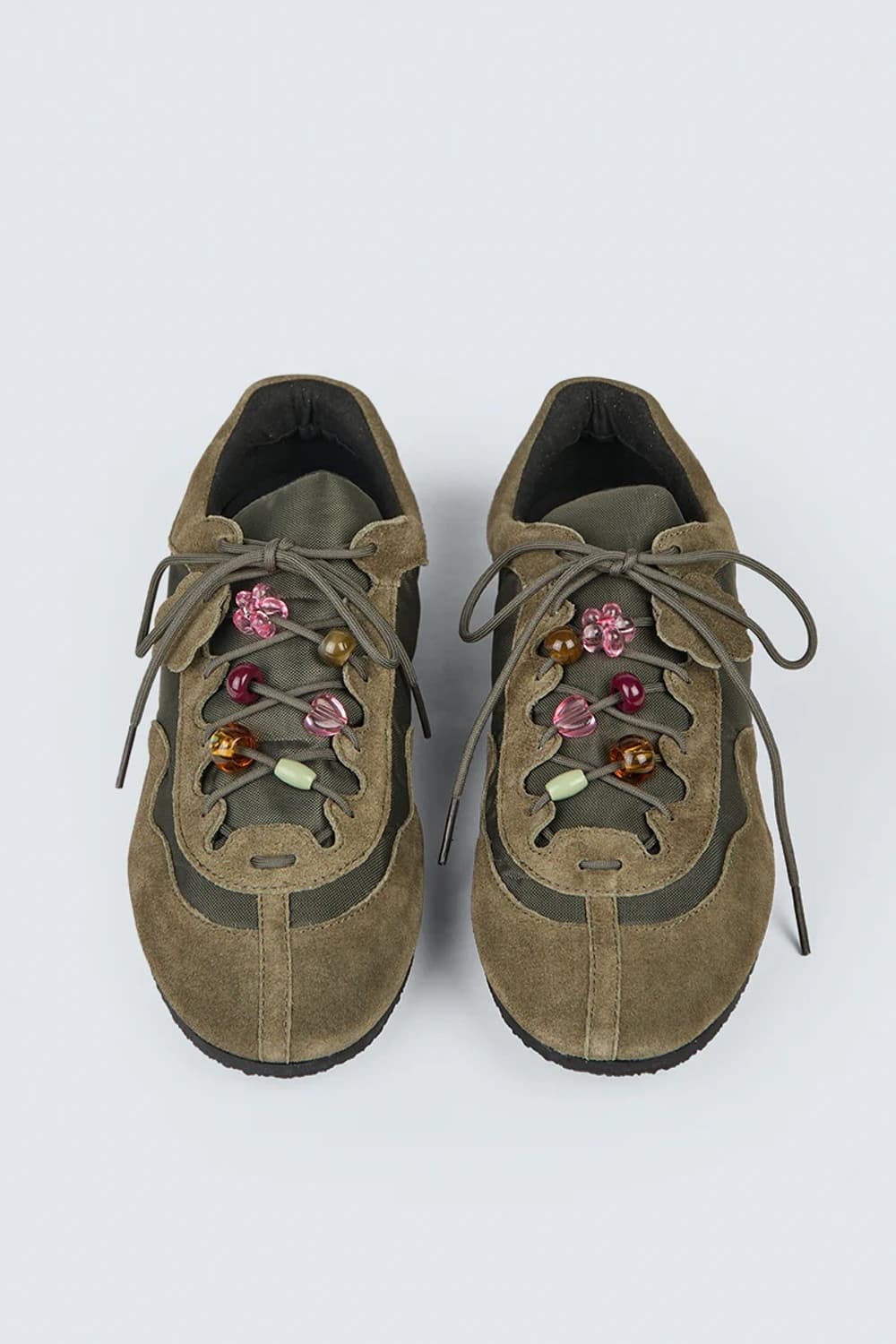 [36,37,38]세실리에 반센 26ss 비즈 슈즈/카키 상품이미지3