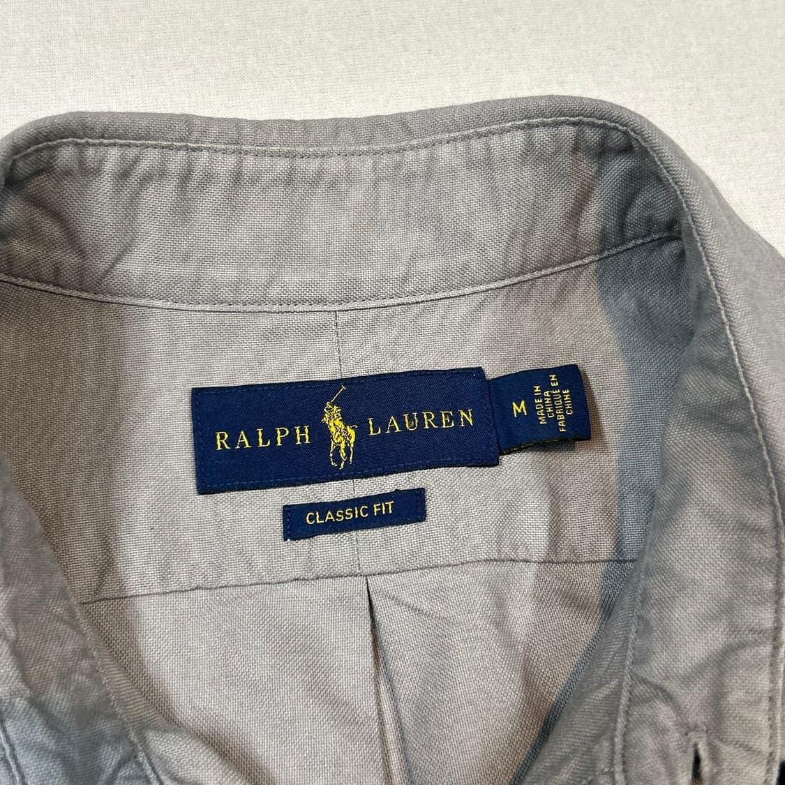 M) 폴로 랄프로렌 클래식핏 가먼트다이 셔츠 큐알탭 신형 상품이미지6