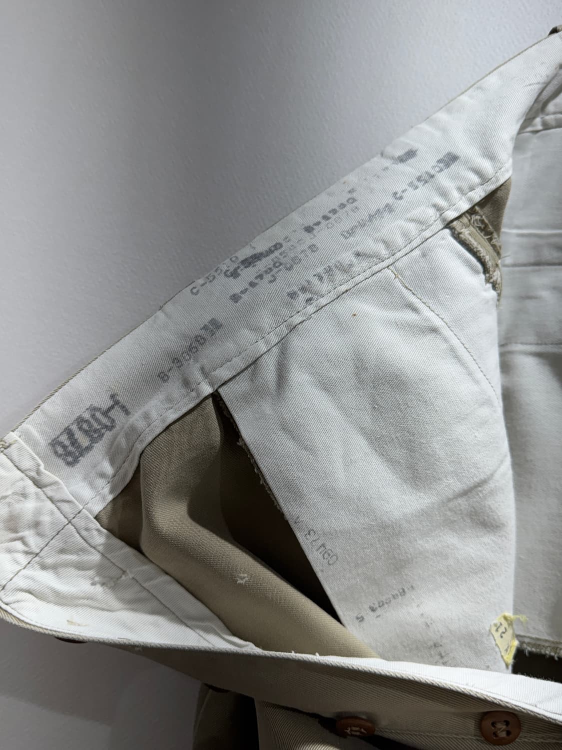 WW2 40s 미군 카키 오피서 치노 팬츠 상품이미지10