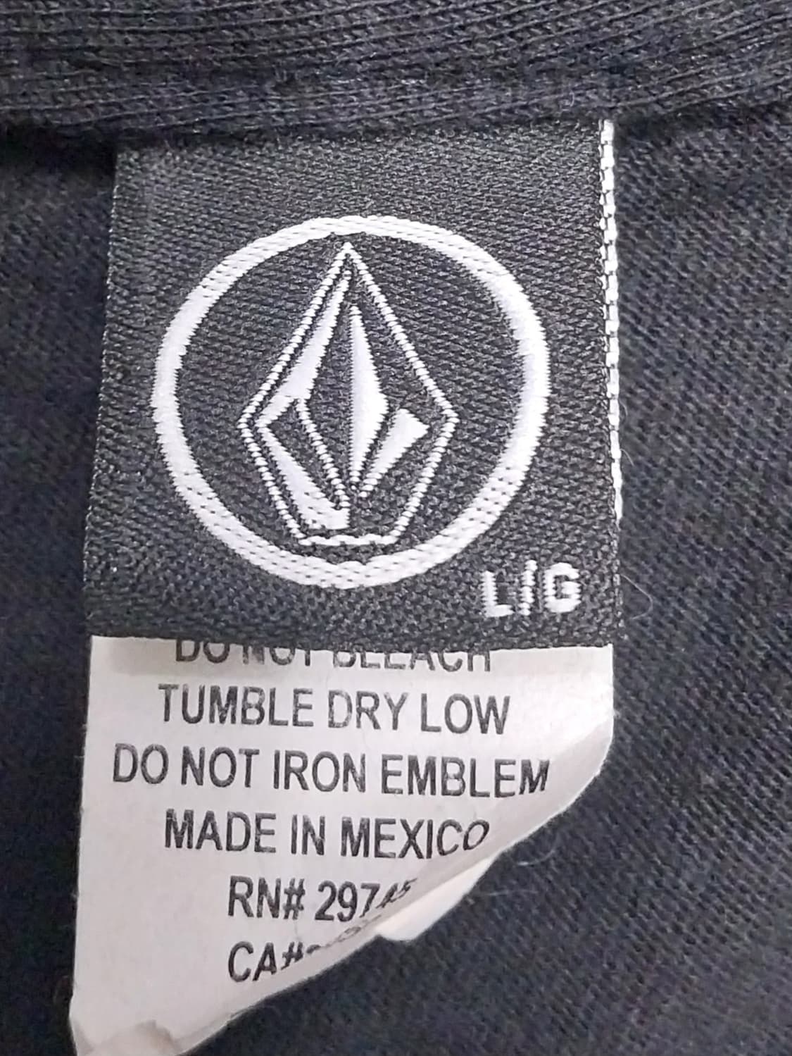 VOLCOM 볼컵 로고 반팔티 L 상품이미지3