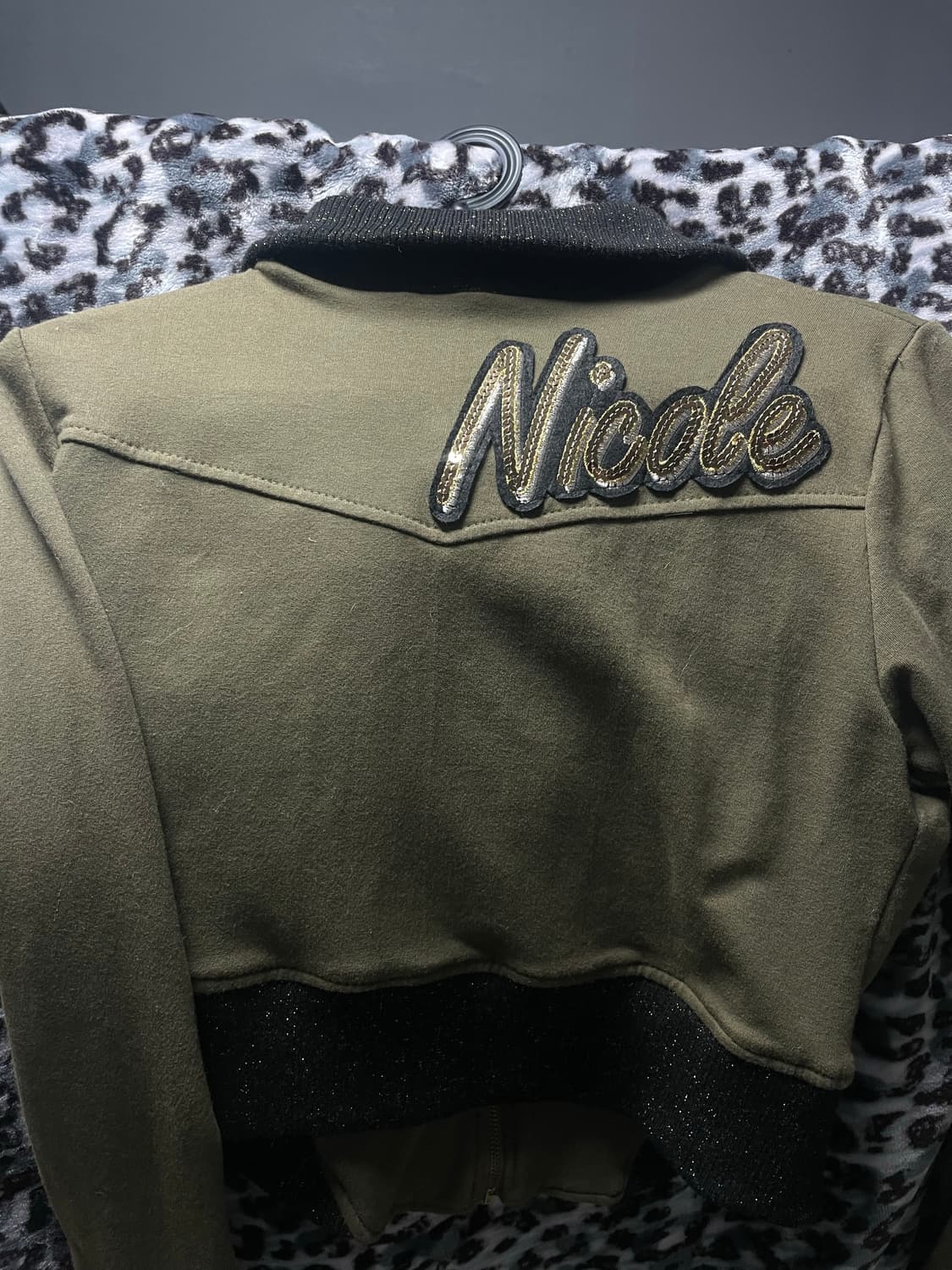 카키 크롭 자켓 상품이미지2