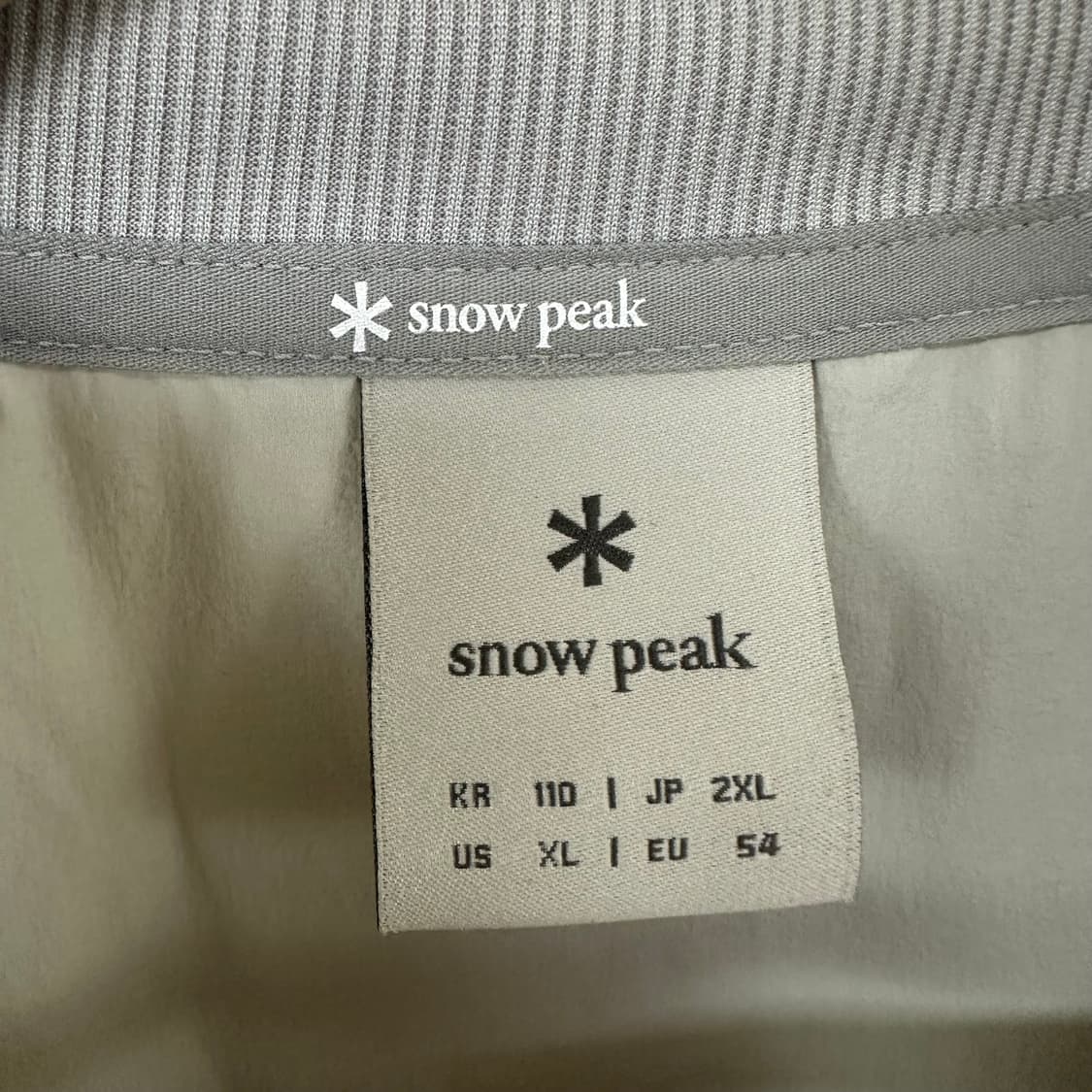 스노우피크 남자 얇은 스판 반팔티 빅사이즈 110   택사이즈 110 총 상품이미지8