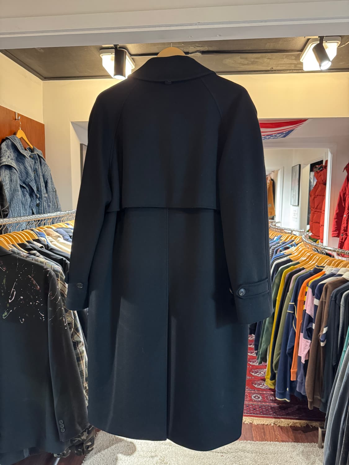 넌블랭크 캐시미어 발마칸 코트 블랙 M 상품이미지5