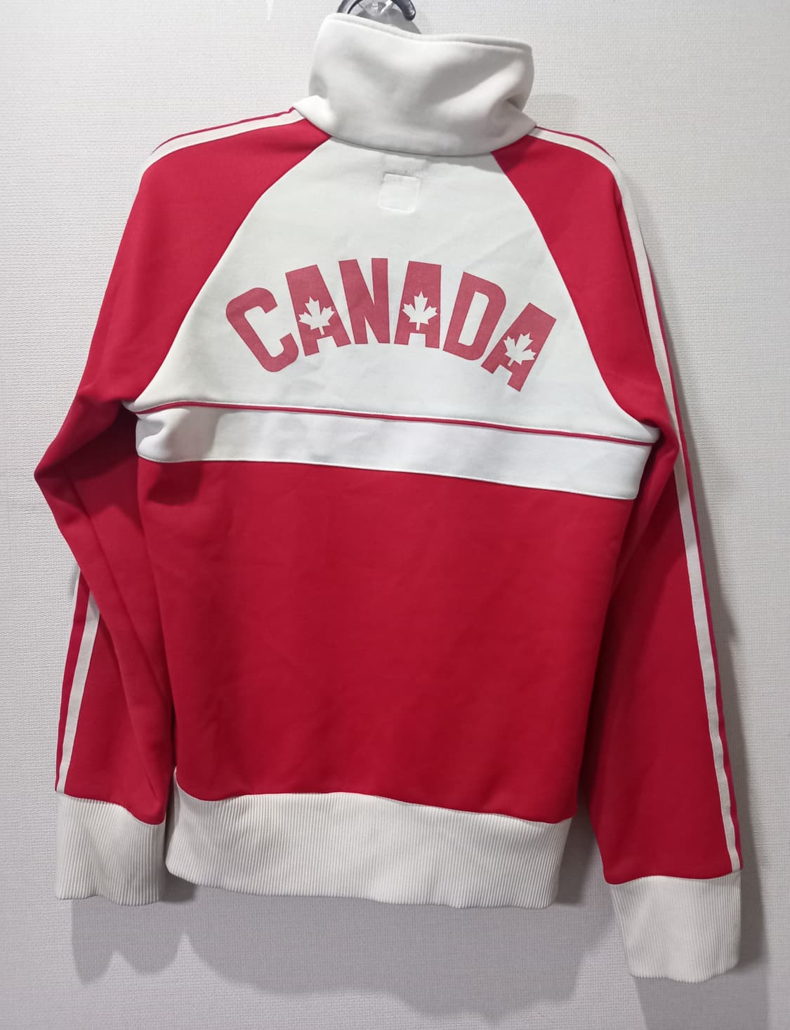 아디다스 구캐나다 빨흰 트랙탑 저지 져지집업 95/M 상품이미지3
