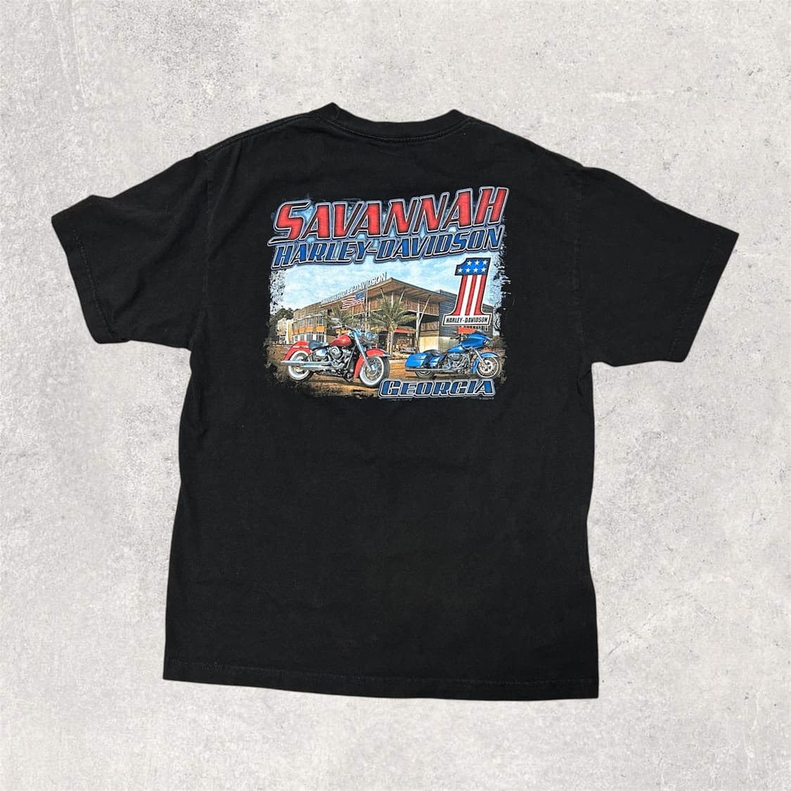 할리 데이비슨 그래픽 반팔 튜블라 티셔츠 L Made in USA 상품이미지1