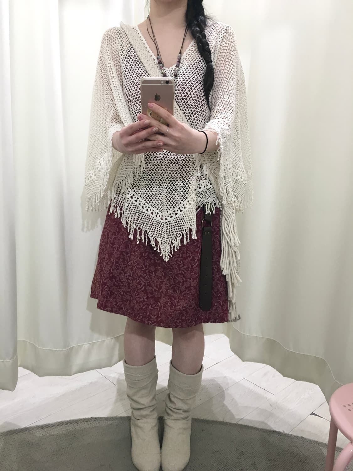 Bohemian crochet cape 상품이미지6