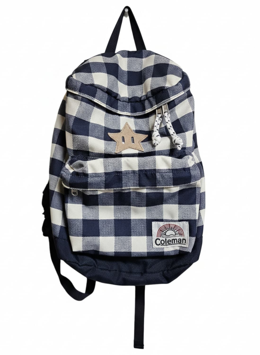 일본 콜맨 빈티지 체크 백팩/모리걸 상품이미지1