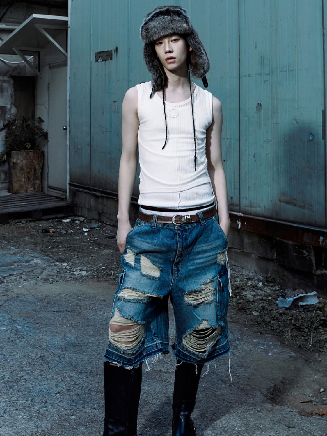 (새상품)레씨토 퍼 트루퍼 햇 브라운 상품이미지3