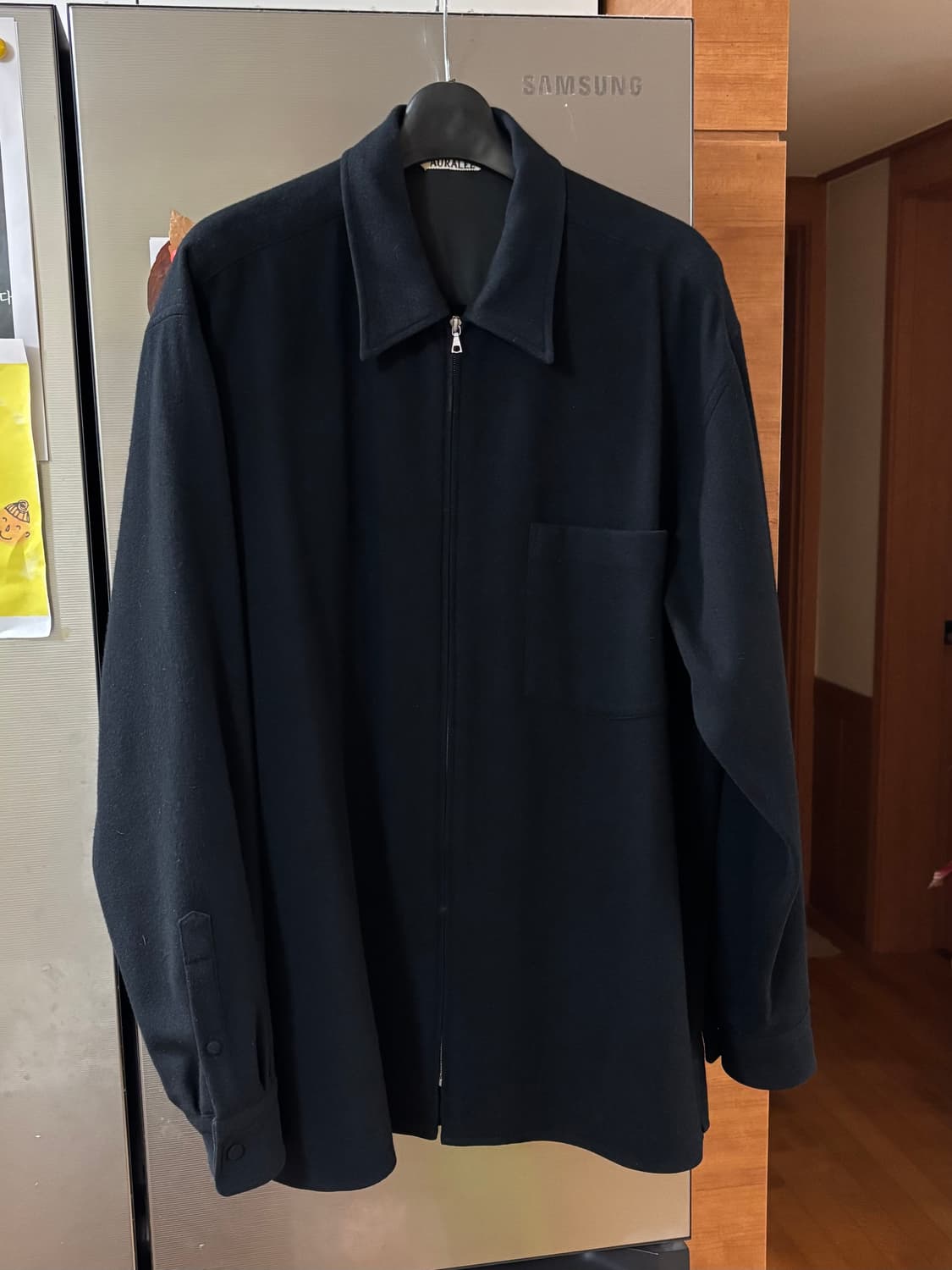 오라리 울 블루종 블랙 4사이즈 상품이미지1