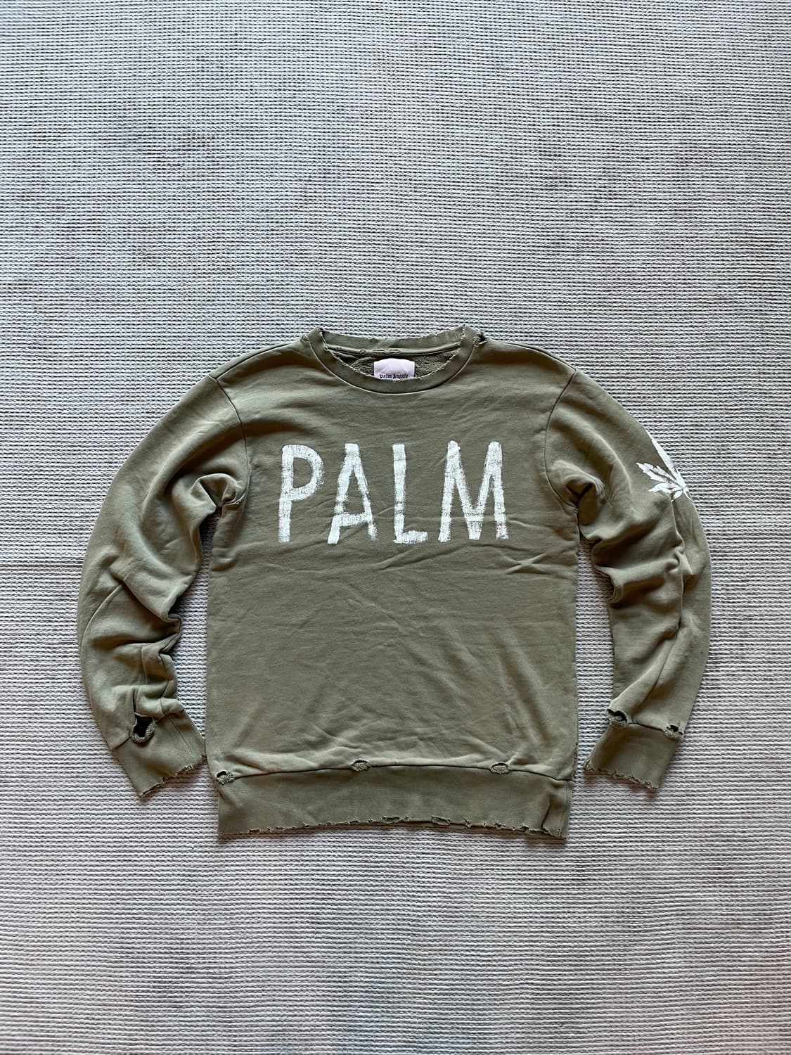 팜엔젤스 마리화나 디스트레스 롱슬리브 상품이미지1