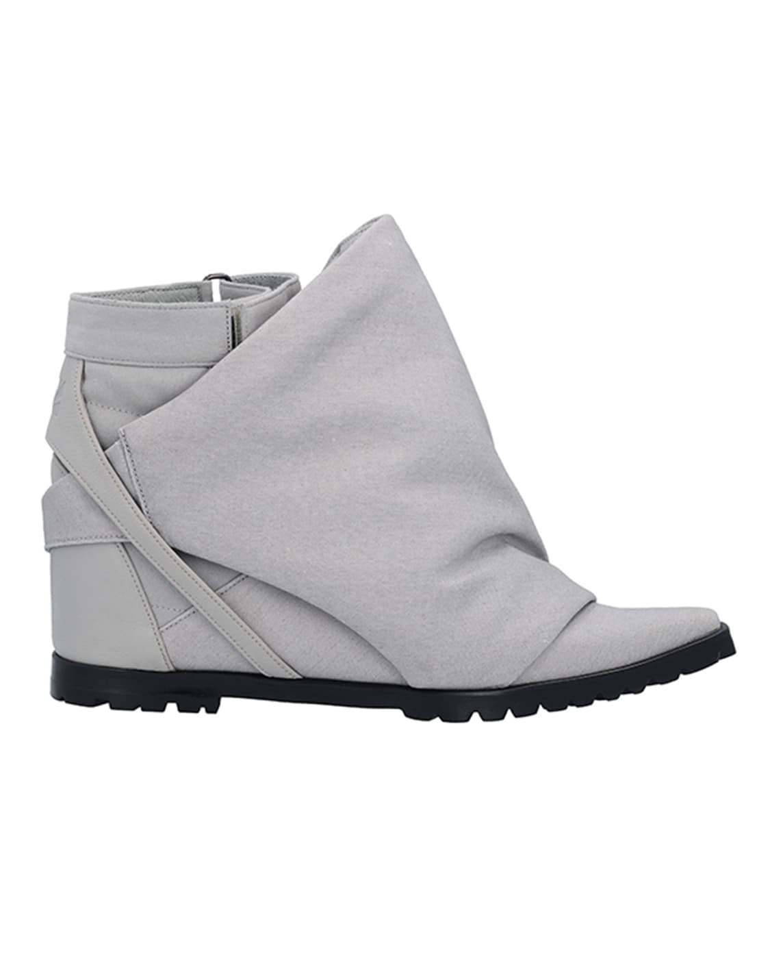 (245) 25AW 패디드-커버드 웻지 힐 01 / 애쉬 그레이 상품이미지3