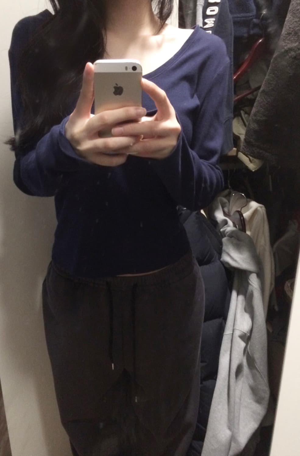 폴로 스포츠 코튼 면 브이넥 니트 네이비 상품이미지2