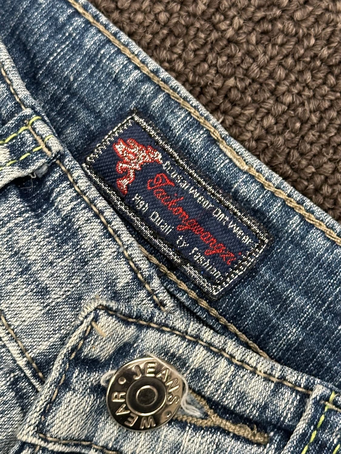 29)Japanese vintage 여성 자수 부츠컷 팬츠 상품이미지6