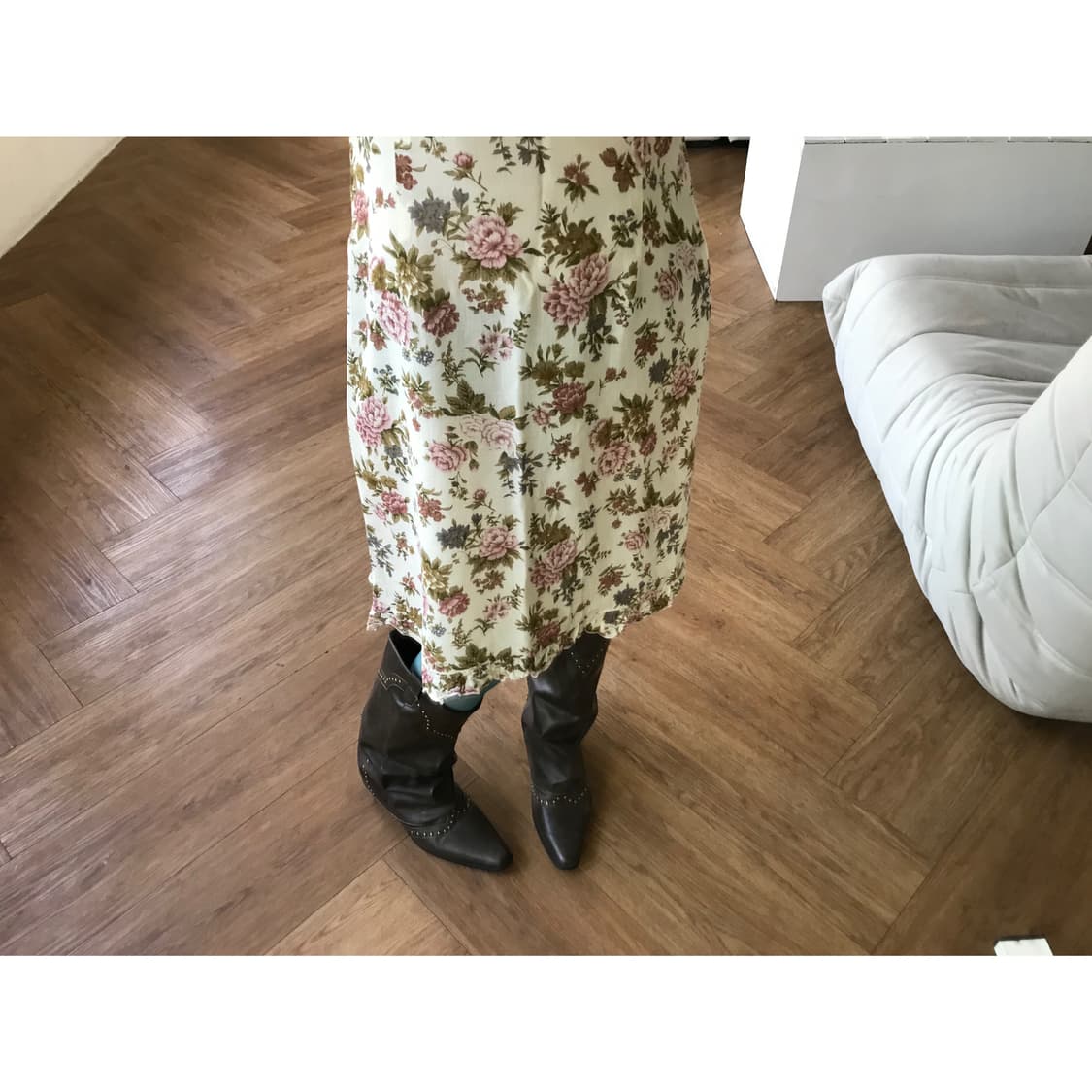 vintage flower pattern one-piece 상품이미지3